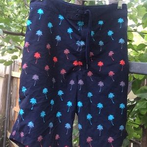 Express Navy Palm Board shorts size 36